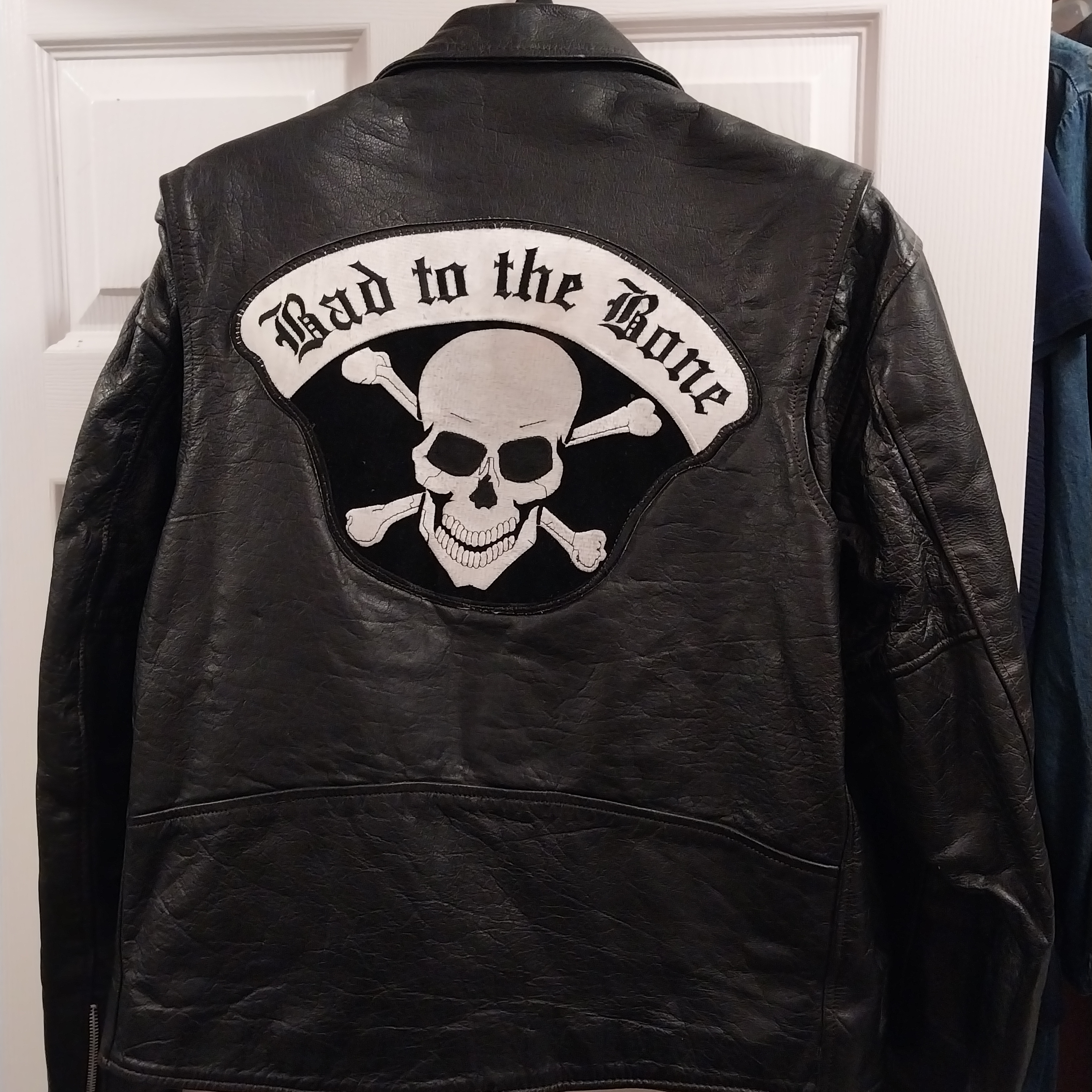 Men's Geniune Black Leather Jacket Szxxl